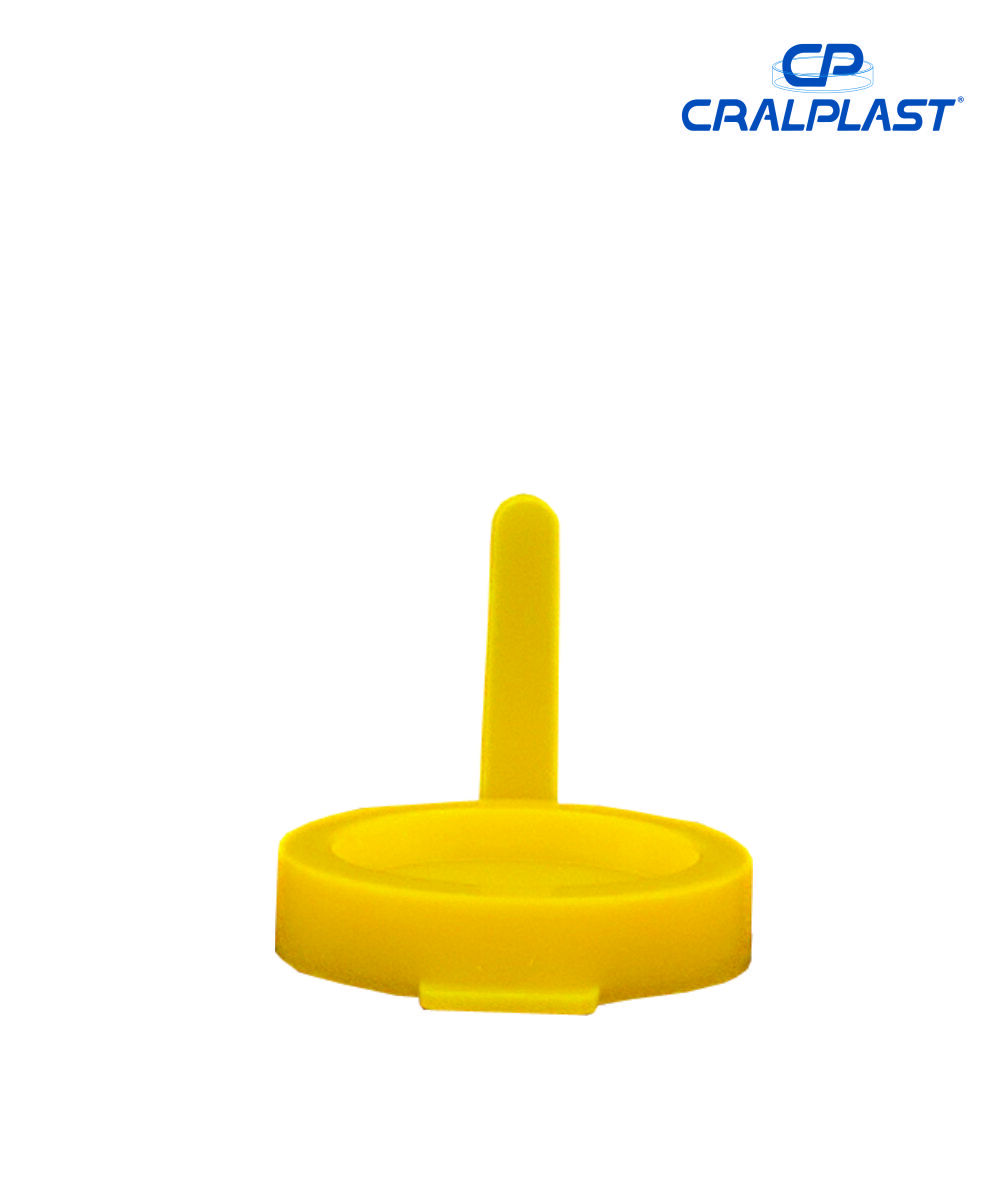 Tampa  para tubo cônico PS 18159 amarela